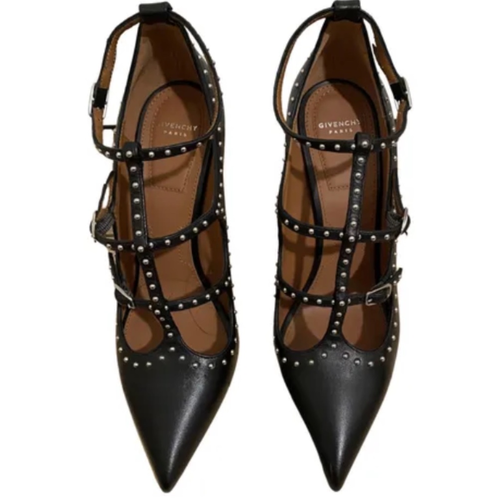 Givenchy Black Studded Paris high heels